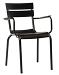 Aluminum Stackable Outdoor Arm Chair