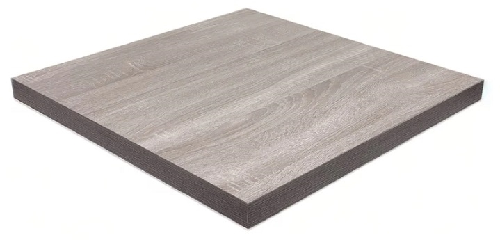 Light Grey Laminate Restaurant Tabletops: In Stock