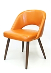 Modern  Orange Upholstered Dining Chair