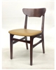 Modern Wood Chair Walnut Back