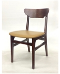 Modern Wood Chair Walnut Back