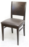 Walnut Wood  Grain Back Restaurant Dining Chair