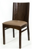 Wood  Grain Back Restaurant Dining Chair