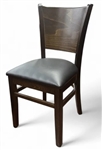 Wood Back Grain Restaurant Dining Chair