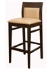 Upholstered Wood Restaurant Bar Stool