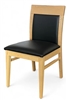 Upholstered  Restaurant Dining Chair Walnut/Natura