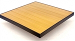 Teak Natural Aluminum Slat with Black Edge