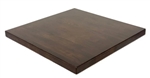 Dark  Walnut-White Oak Butcher Block Oak Restaurant Tabletops: Quick Ship