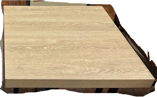 Sand Wood Grain Laminate 2" Dining Table Top Restaurant Dining Tabletops 2" Thick Dining Tabletops High Pressure Laminate Euro DÃ©cor Tabletops