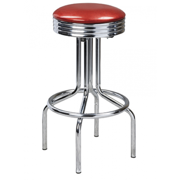 Swivel w/Chrome Seat Bar Stool