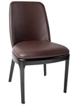 Upholstered Black High Back Chair