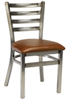 Distressed Clear Ladder Padded Seat