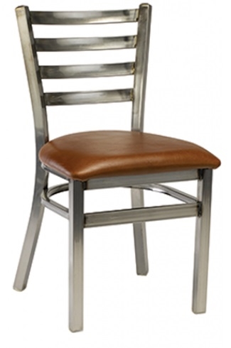 Distressed Clear Ladder Padded Seat