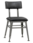 Hudson Metal Industrial Chair Padded