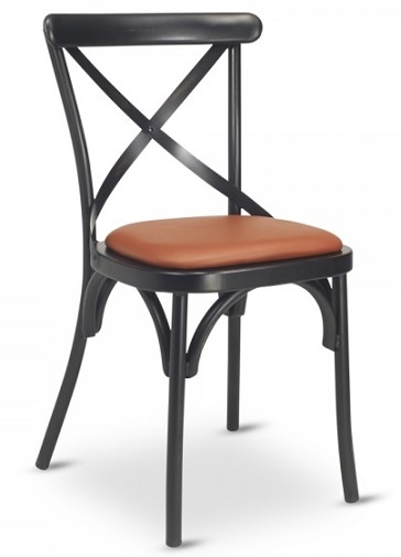 Black and metal discount chair