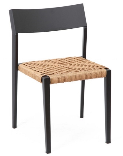 Rope Black Aluminum  Chair