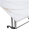 White Calcutta Sintered Stone Restaurant Tabletop