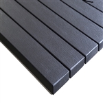 Teak  Black Synthetic Outdoor Restaurant Dining Tabletops