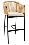 Rope Barrel Arm Bar Stools