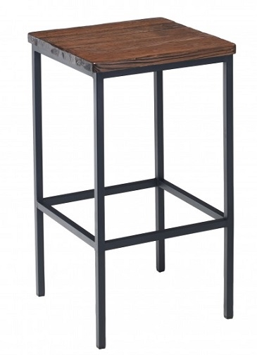 Reclaimed Wood & Steel store Stool