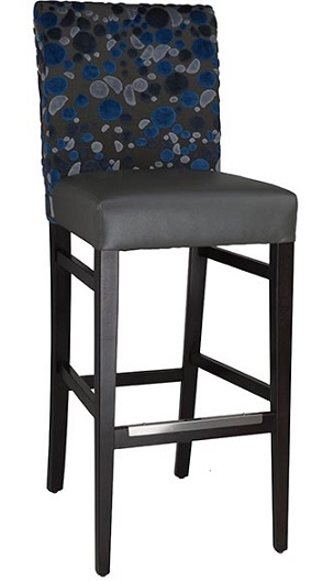 15 332 BS Modern Upholstered Restaurant Bar Stool: Wedge