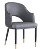 Upholstered Grey Lounge Arm Chair