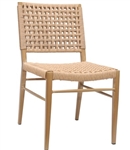 Natural Rope Patio Chair with Natural Frame