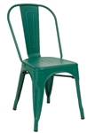 Distressed Metal Chairs: Green, Red, Yellow, White