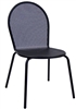 Black Mesh Metal Outdoor Restaurant Chair