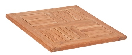 Teak Solid Wood Tabletops for Commercial Use