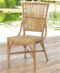 classic Rattan Wood Bistro Chair - Classic French Design