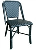 Rattan French Cafe Bistro Black Dining Chair