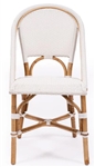 Parisian Rattan Wood Bistro Chair - Classic French Design